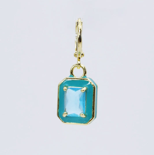 Blue Crystal Pendant Charm CH-200