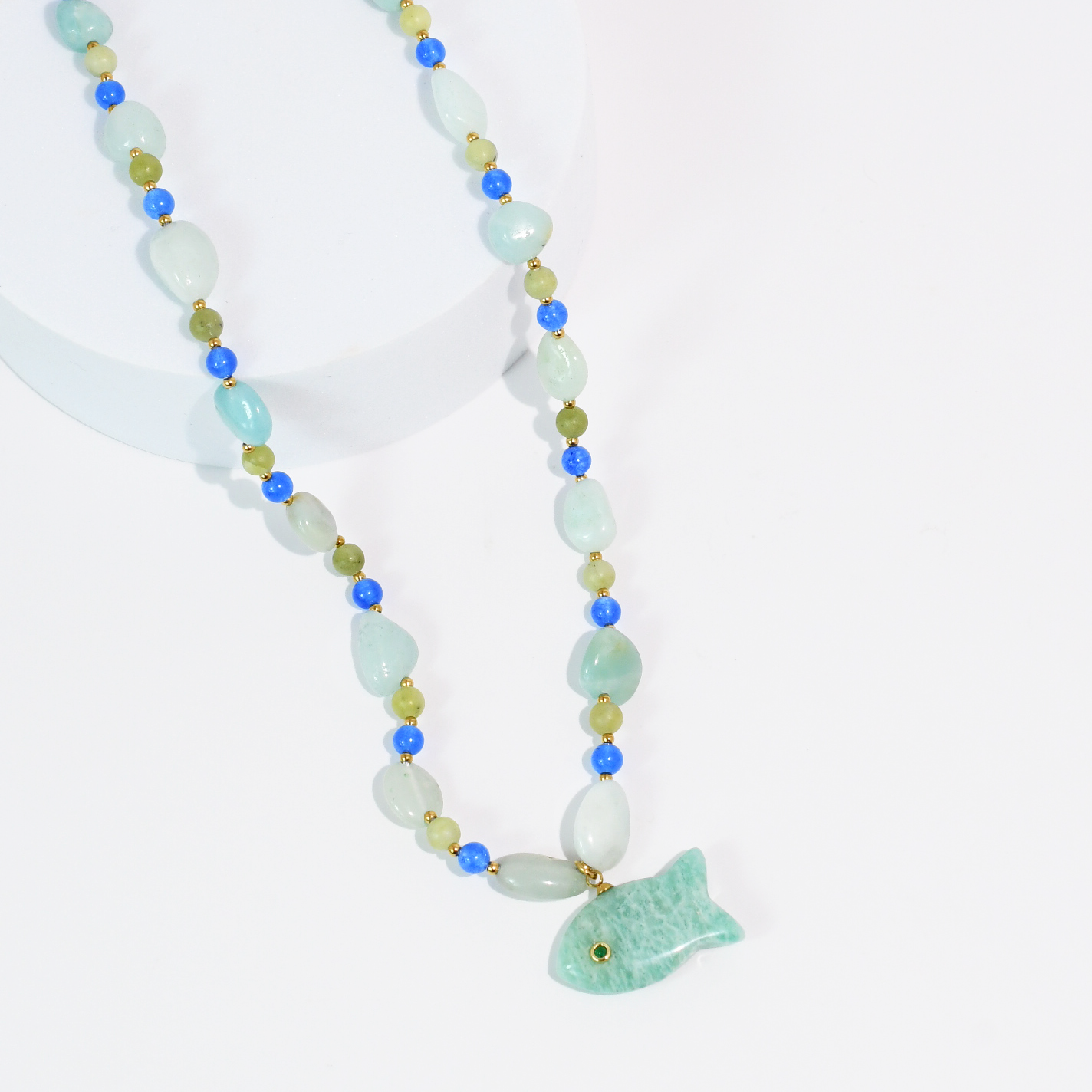Blue Fishy Necklace