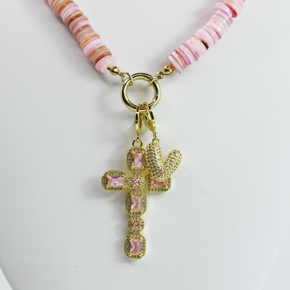 Blush Grace Charm Necklace