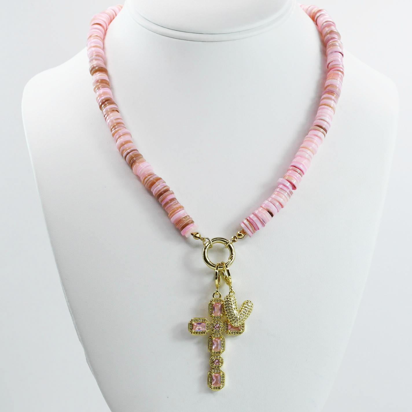Blush Grace Charm Necklace