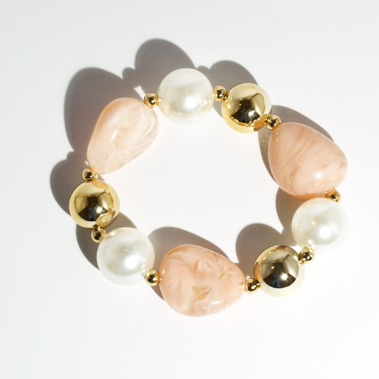 Blush Luxe Beaded Bracelet