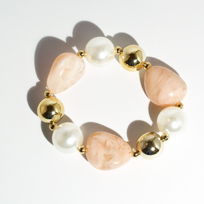 Blush Luxe Beaded Bracelet