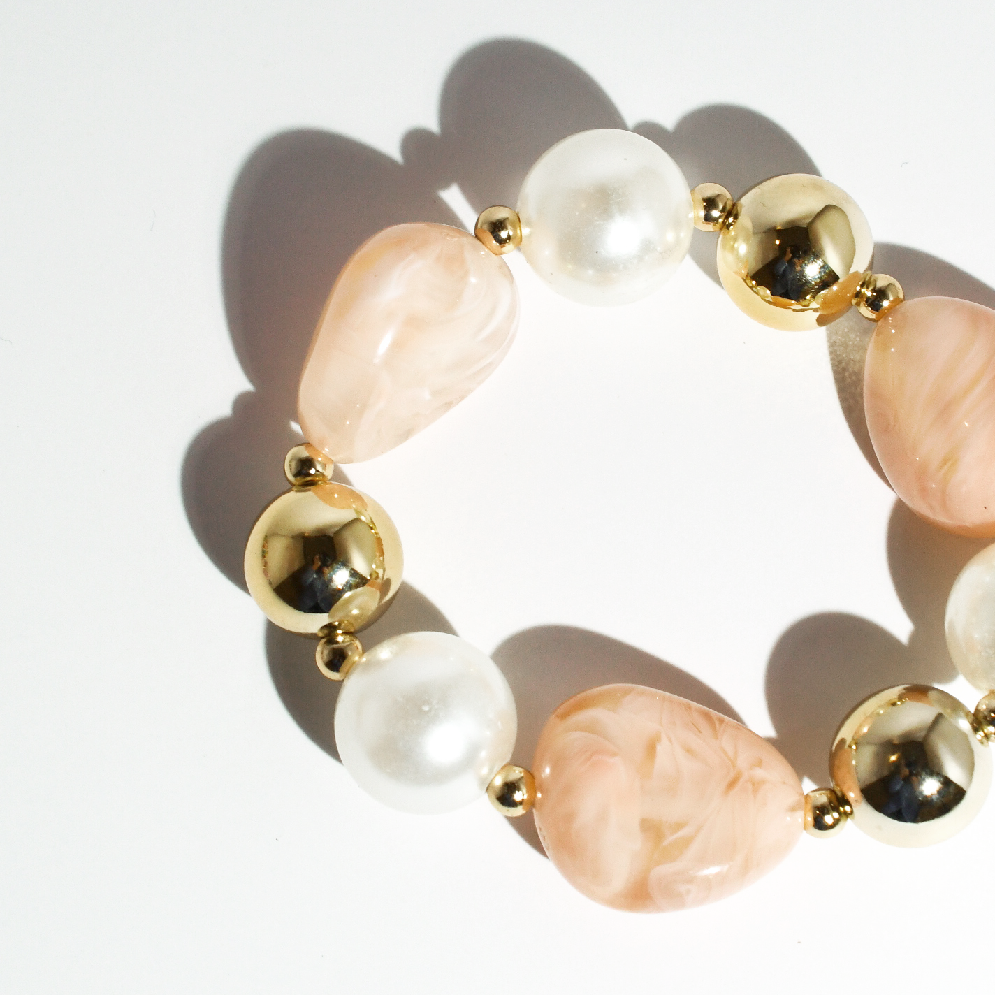 Blush Luxe Beaded Bracelet