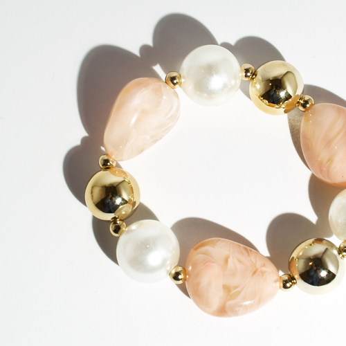 Blush Luxe Beaded Bracelet