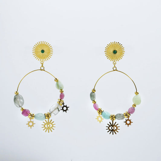 Boho Sunshine Hoops