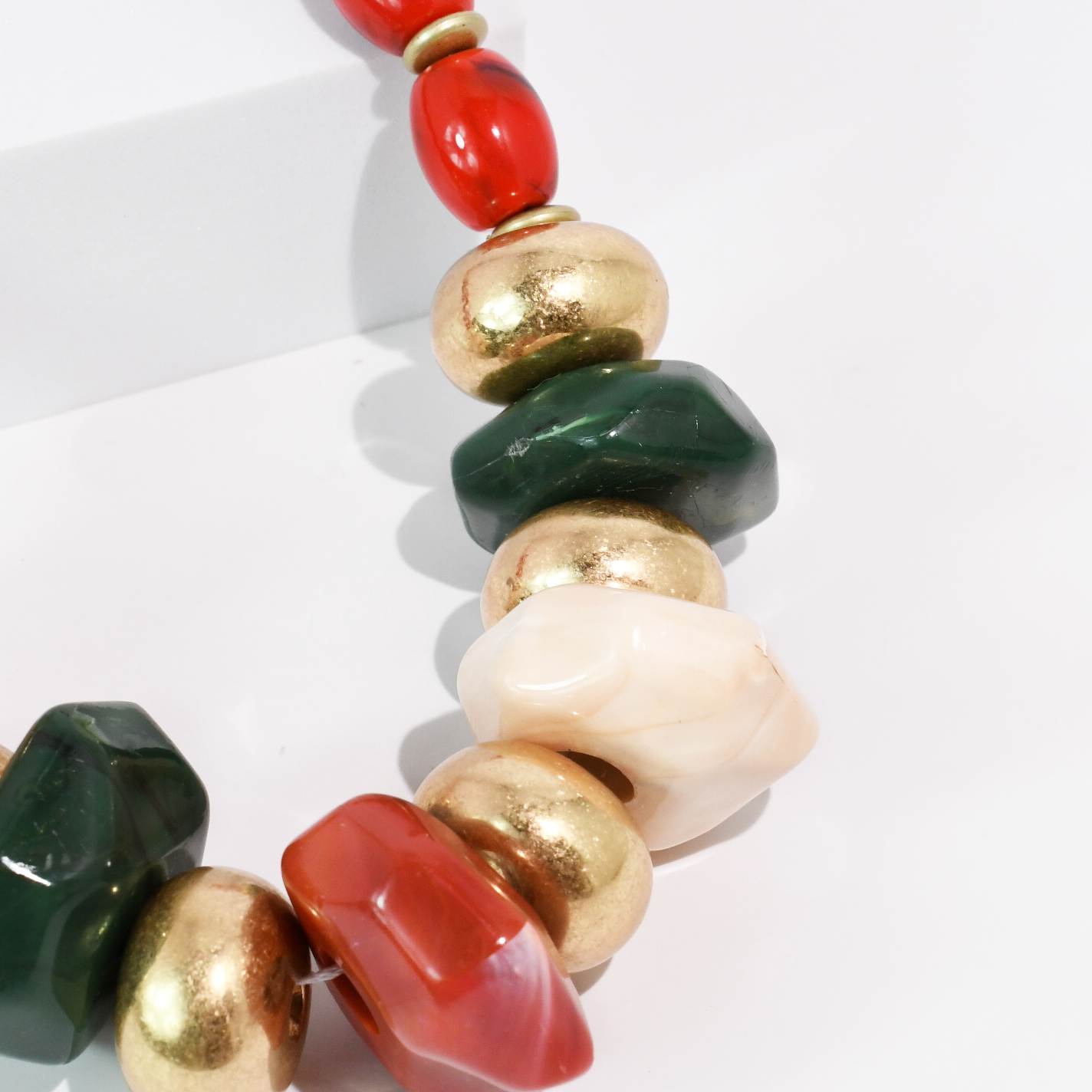 Bold Color Beaded Necklace