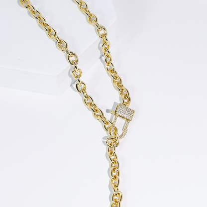 Bold Moves Chain Gold Necklace