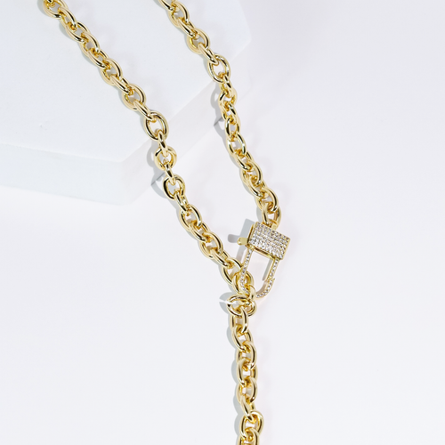 Bold Moves Chain Gold Necklace