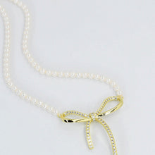 Load image into Gallery viewer, Bow Tie Gold Necklace
