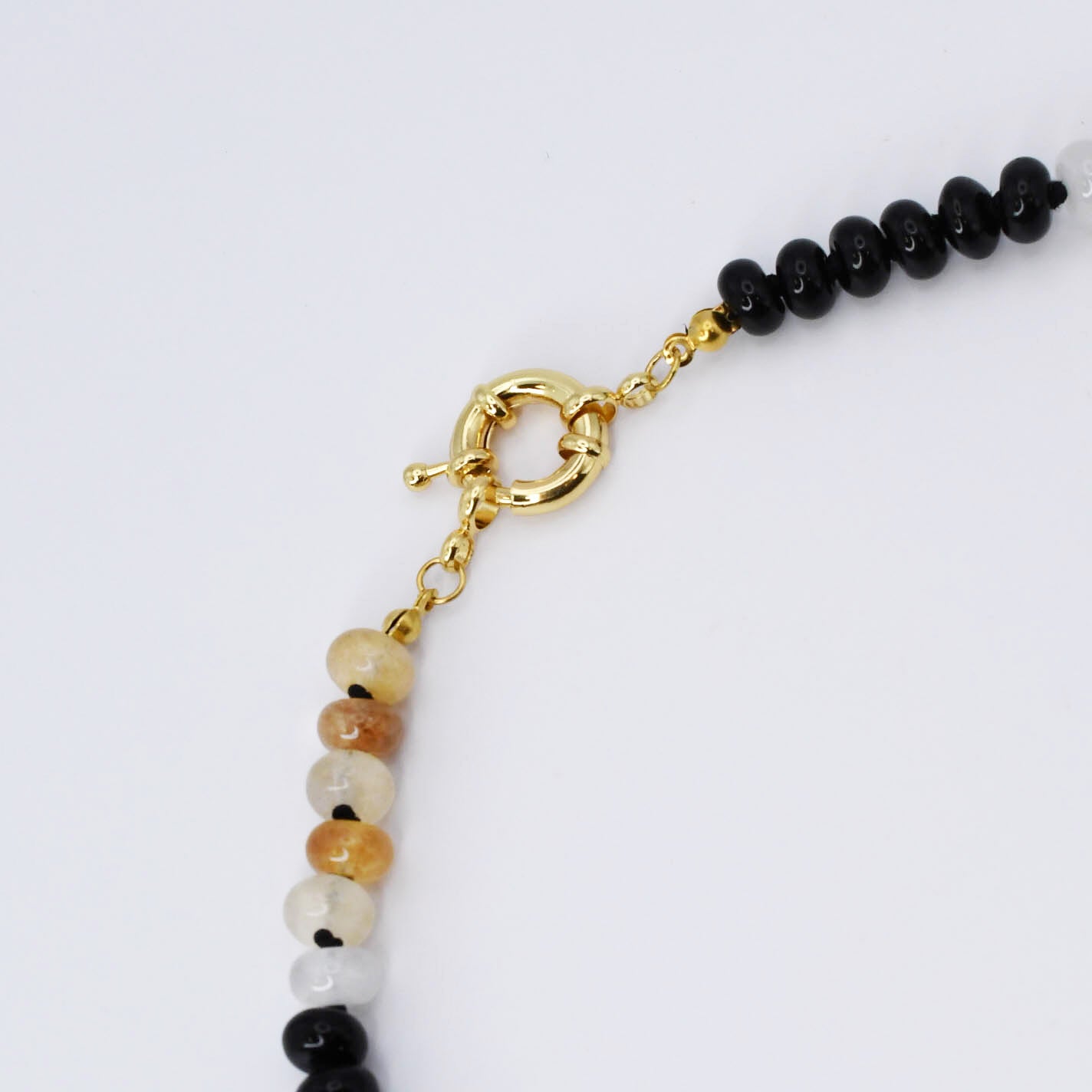 Brooke Black and Brown Gemstone N28