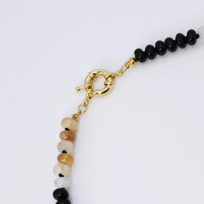 Brooke Black and Brown Gemstone N28