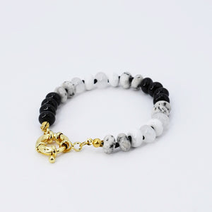 Brooke Bracelet Black and White K9