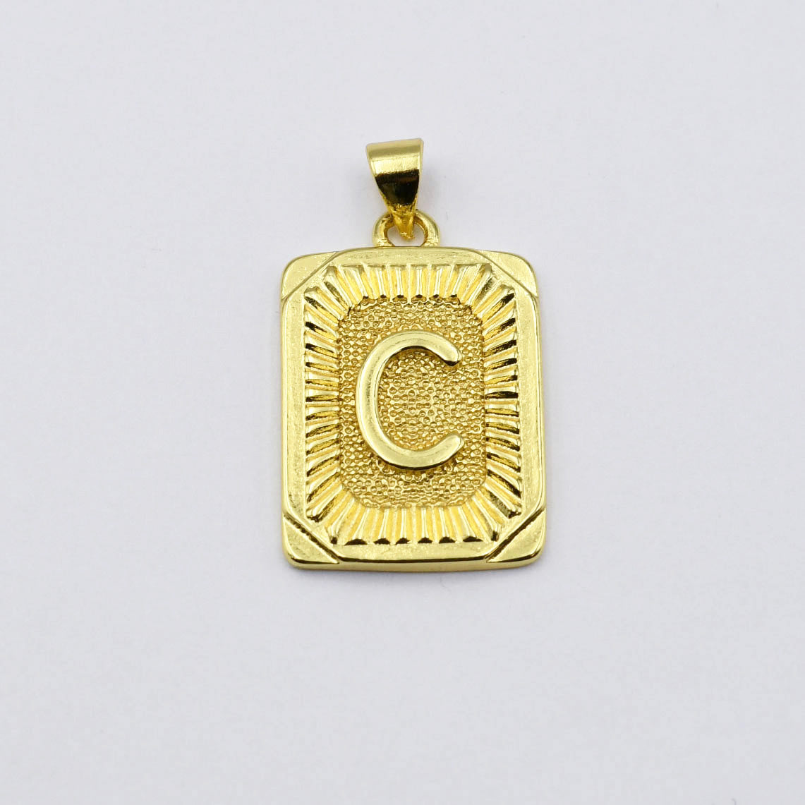 Medallion Initial Charm