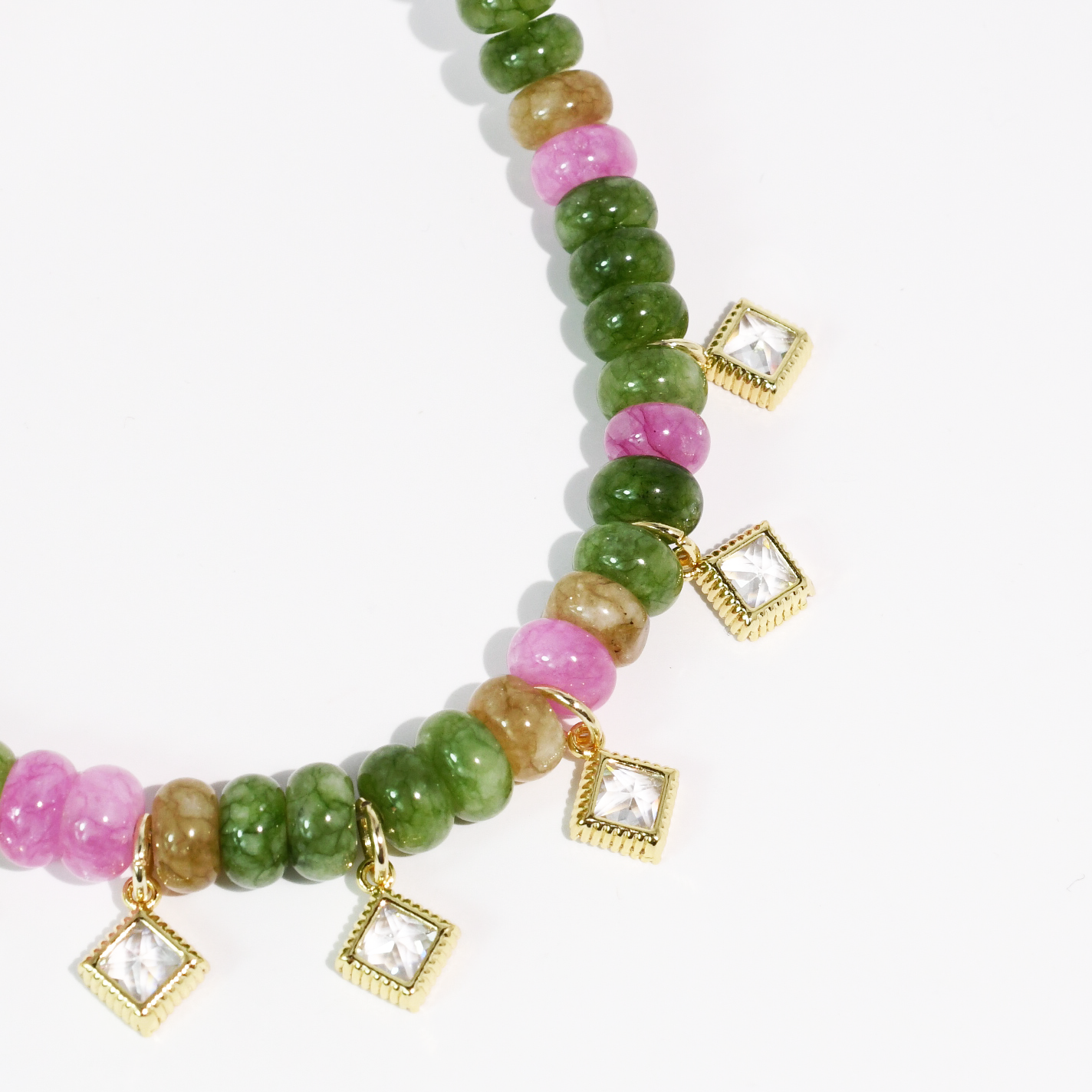 Candy Gem Charms Necklace