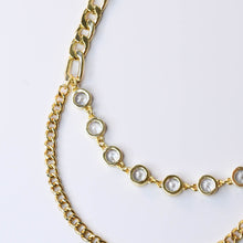 Load image into Gallery viewer, Chain Circle Crystal  Necklace M6
