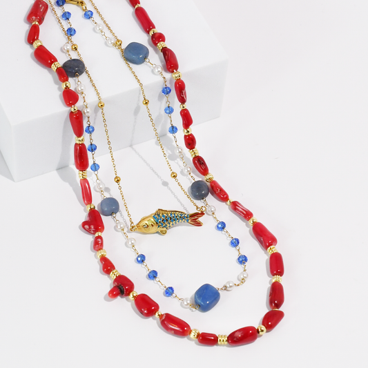 Cherry Coast Stack Necklace