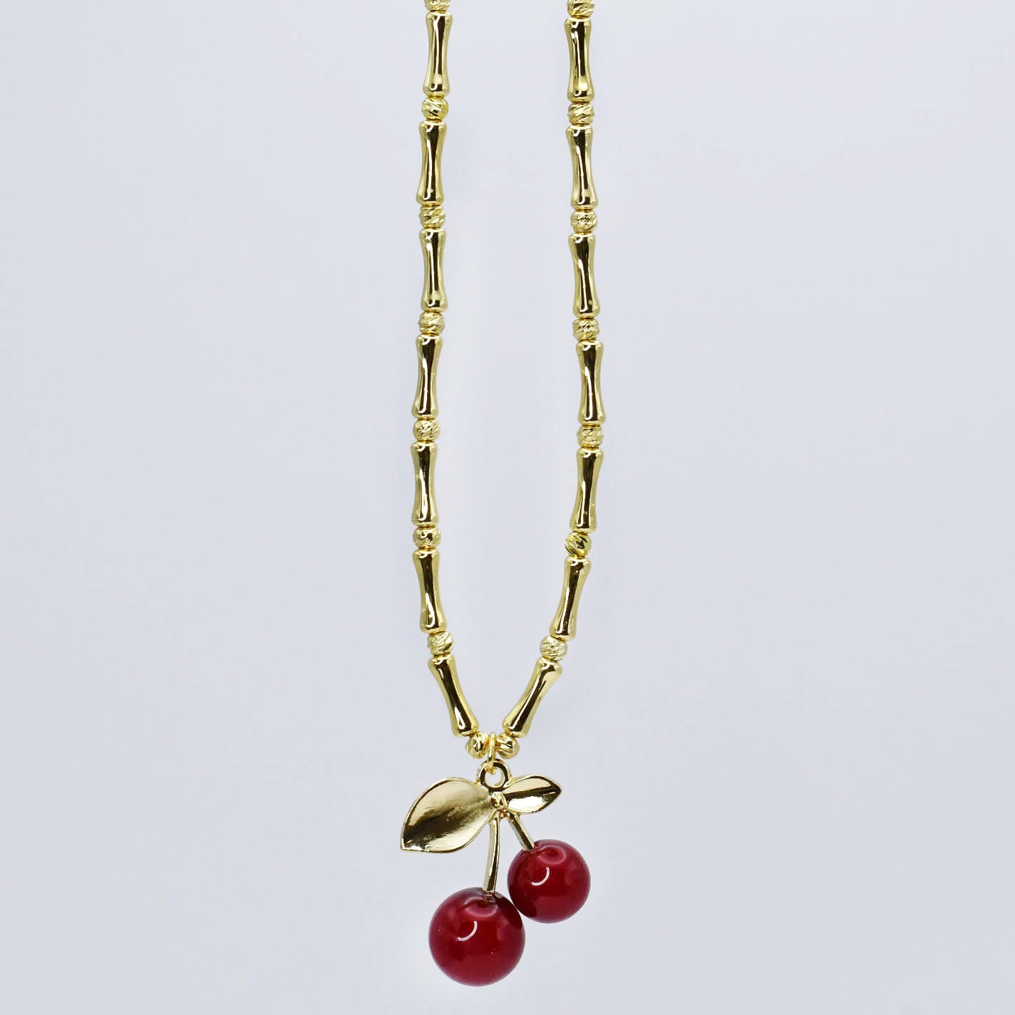 Cherry Pendant Necklace J2