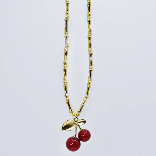 Cherry Pendant Necklace J2