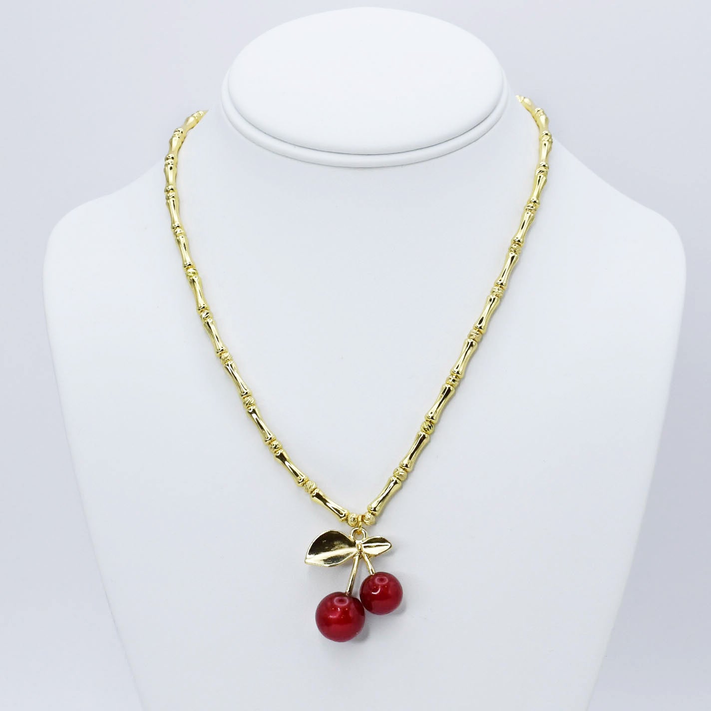 Cherry Pendant Necklace J2