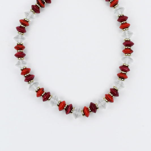Cherry Pop Beaded Necklace