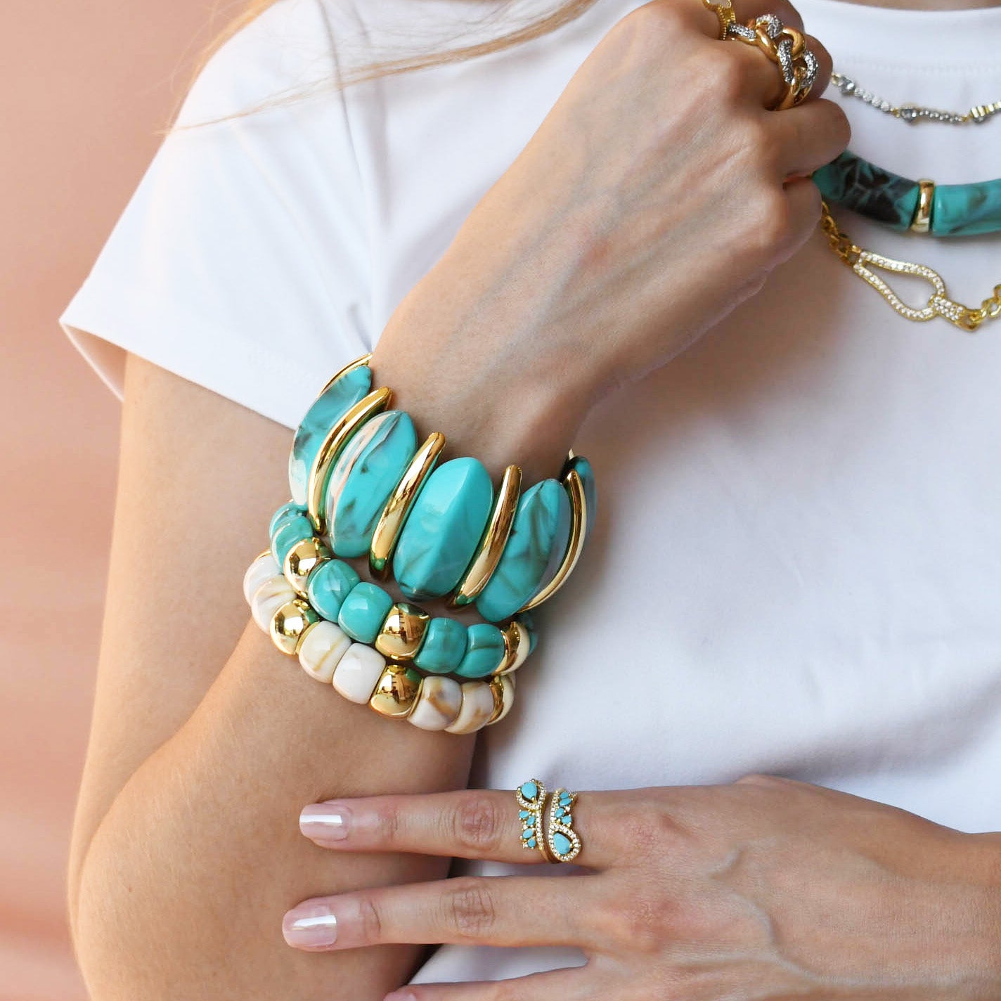 Chunk it Up Stretch Bracelet