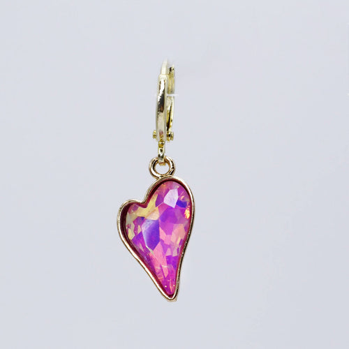 Chunky Pink Heart Charm CH-372