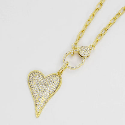 Gold Clip Heart J14