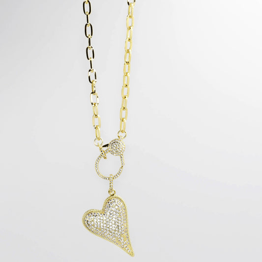 Gold Clip Heart