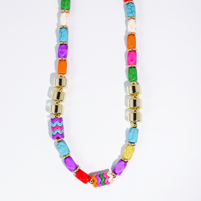 Color Party Gold Necklace