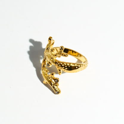 Coral Crown Ring