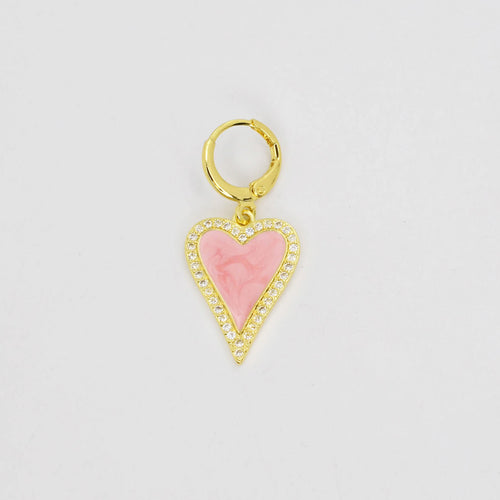 Coral Heart Charm CH-76