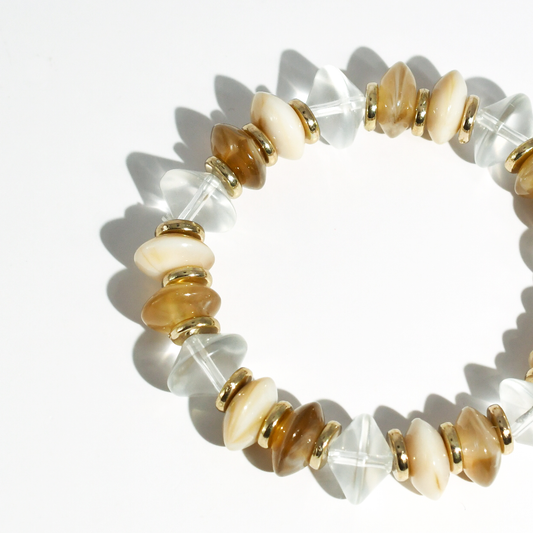 Cream Pop Beaded Bracelet