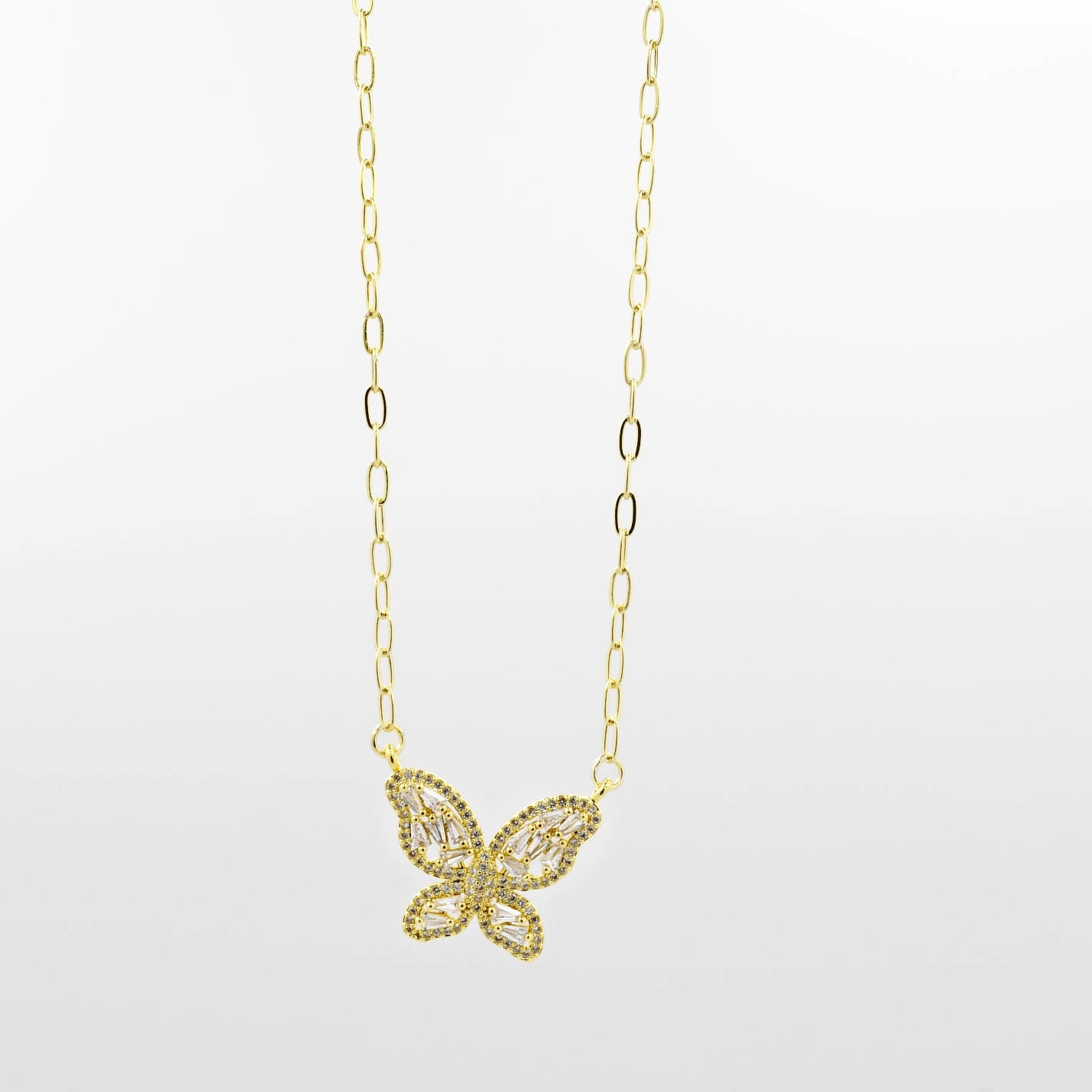 Crystal Butterfly Gold K20