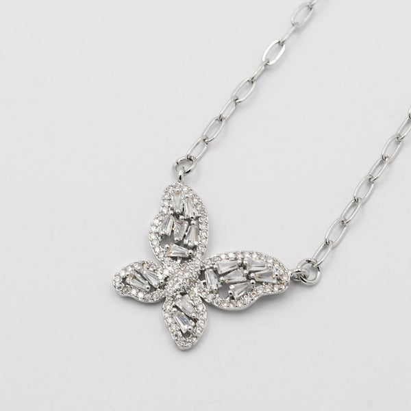 Crystal Butterfly Silver