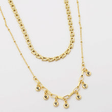 Load image into Gallery viewer, Crystal Dot Link Necklace
