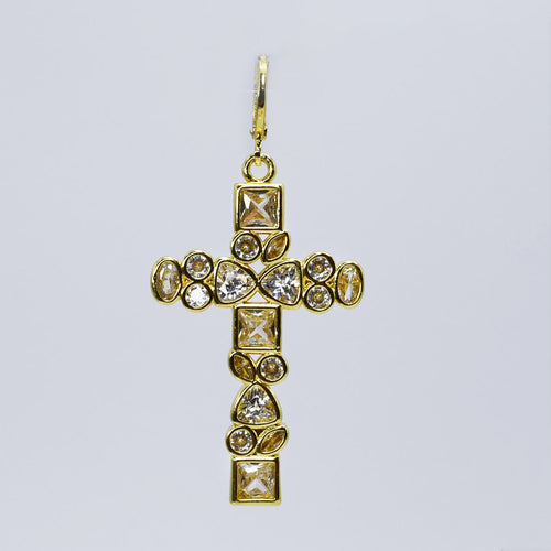 Crystal Gem Cross Charm