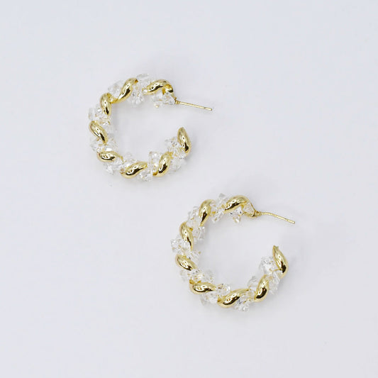 Crystal Loop Earring F37