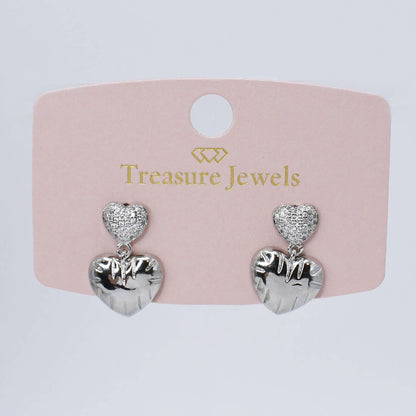 Cupid Heart Stud Silver