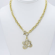 Load image into Gallery viewer, Cute Flower Gold Necklace I-61
