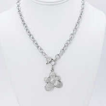 Load image into Gallery viewer, Cute Flower Silver Necklace J3
