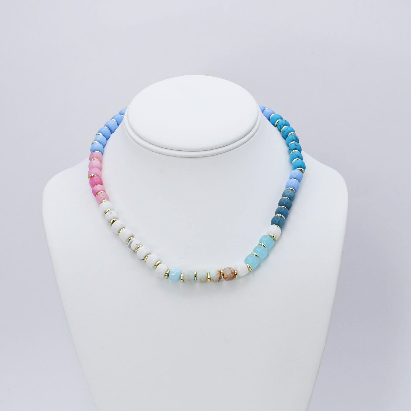 Cute Girl Gemstone Necklace