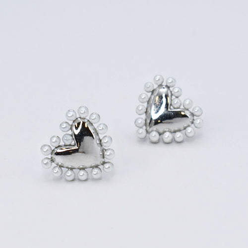 Cute Love Silver Earring