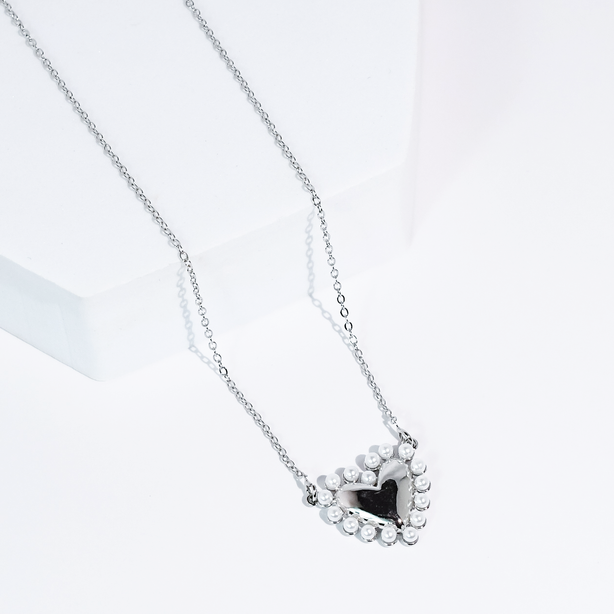 Cute Love Silver Necklace
