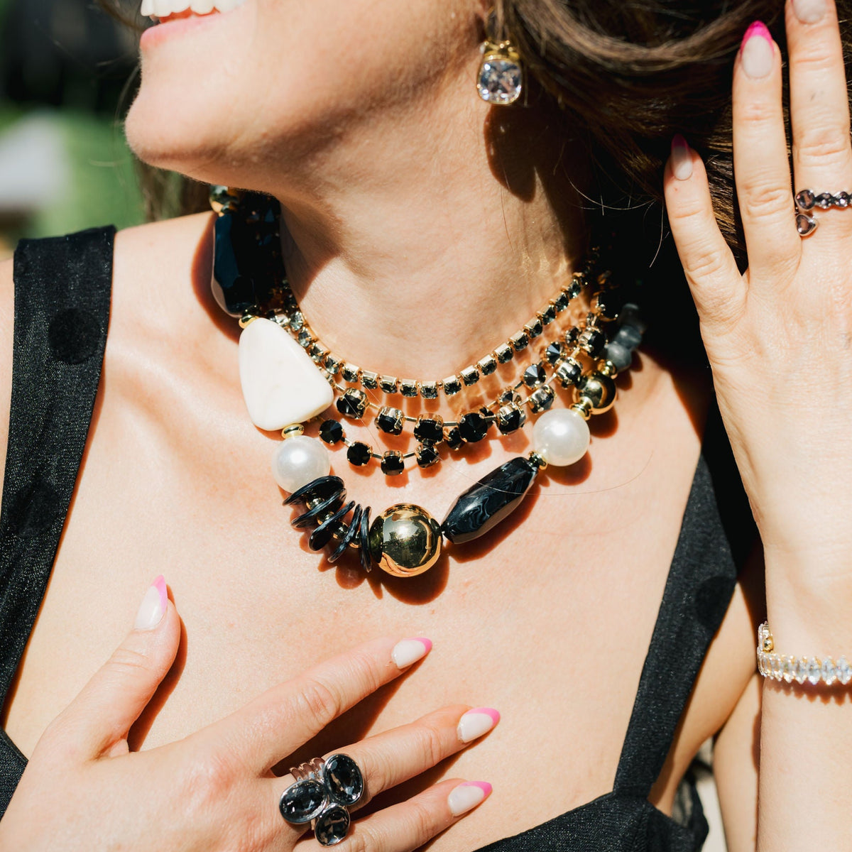 Midnight Pearl Necklace