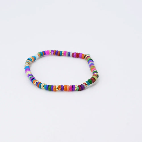 Dainty Deep Hues Beaded Bracelet N67