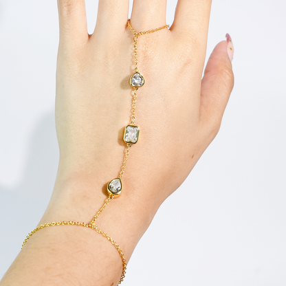 hypoallergenic ring, waterproof ring, tarnish free jewelry, boutique wholesale jewelry, dainty gold ring, gemstone statement ring, sparkly cubic zirconia ring, high quality jewelry gifts, elegant gold plated ring, trendy fashion ring, pastel gemstone ring,gold hand chain