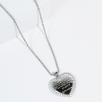 Delight Yourself In The Lord Silver Necklace