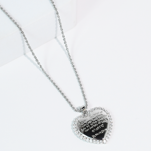 Delight Yourself In The Lord Silver Necklace