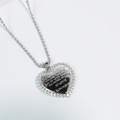 Delight Yourself In The Lord Silver Necklace