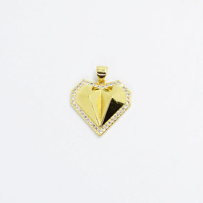 Diamond Shape Heart Charm CH-115